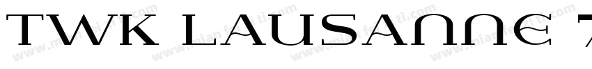 TWK Lausanne 750字体转换